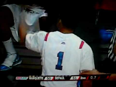 DePaul Blue Demons v. Marquette Stovall Game Winni...