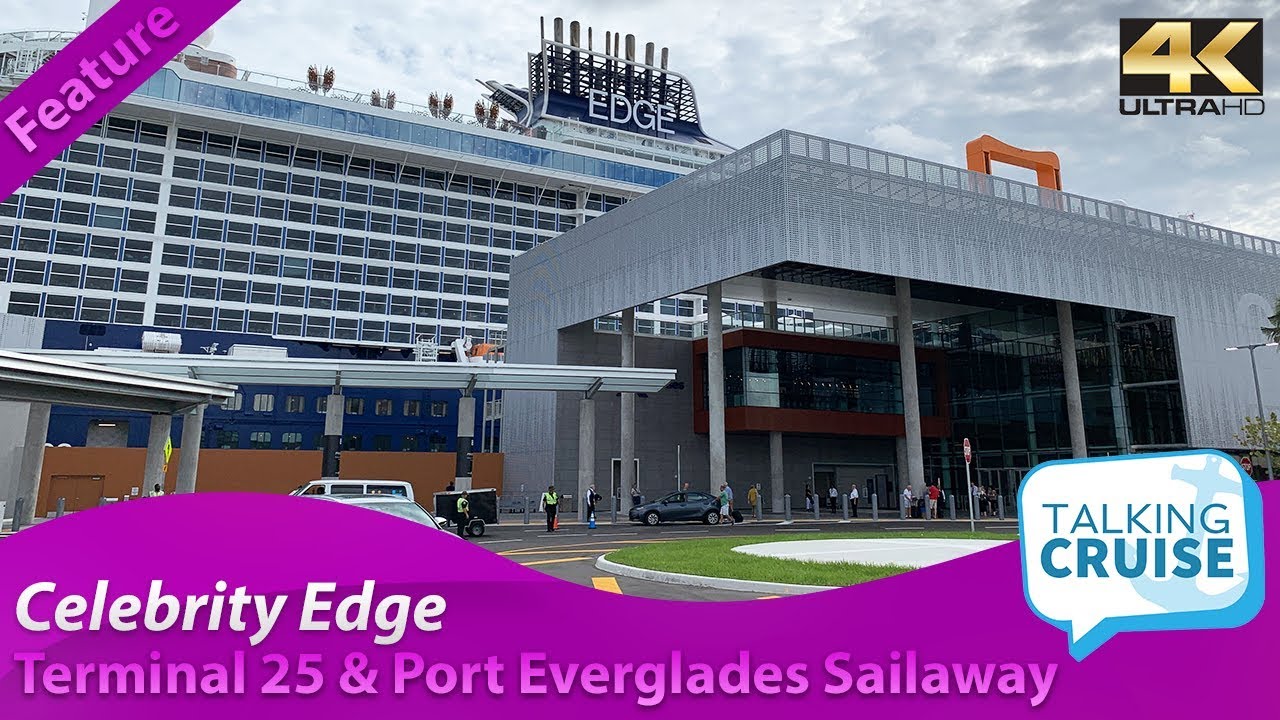 Celebrity Edge Tour Of Terminal 25 Port Everglades Sailaway 2018 Youtube