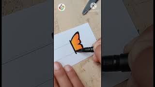 how to make a cute butterfly bookmark??shorts creative art