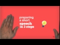 Preparing a one minute speech