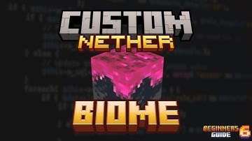 Modding with MCreator  - Nether Custom Biome