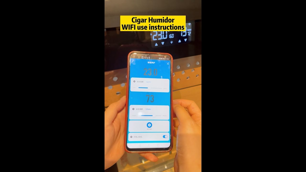 How to use WIFI to remotely control cigar cabinet/humidor丨Part 1