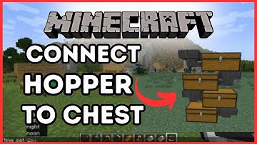 How To Connect a Hopper to a Chest in Minecraft | Full Guide!