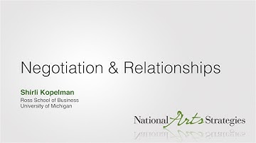 Negotiation & Relationships