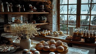 Rain Ambience | Nature sounds| Cozy Coffee Shop + Bakery Perfect for Stress, Relaxing, Study + Sleep