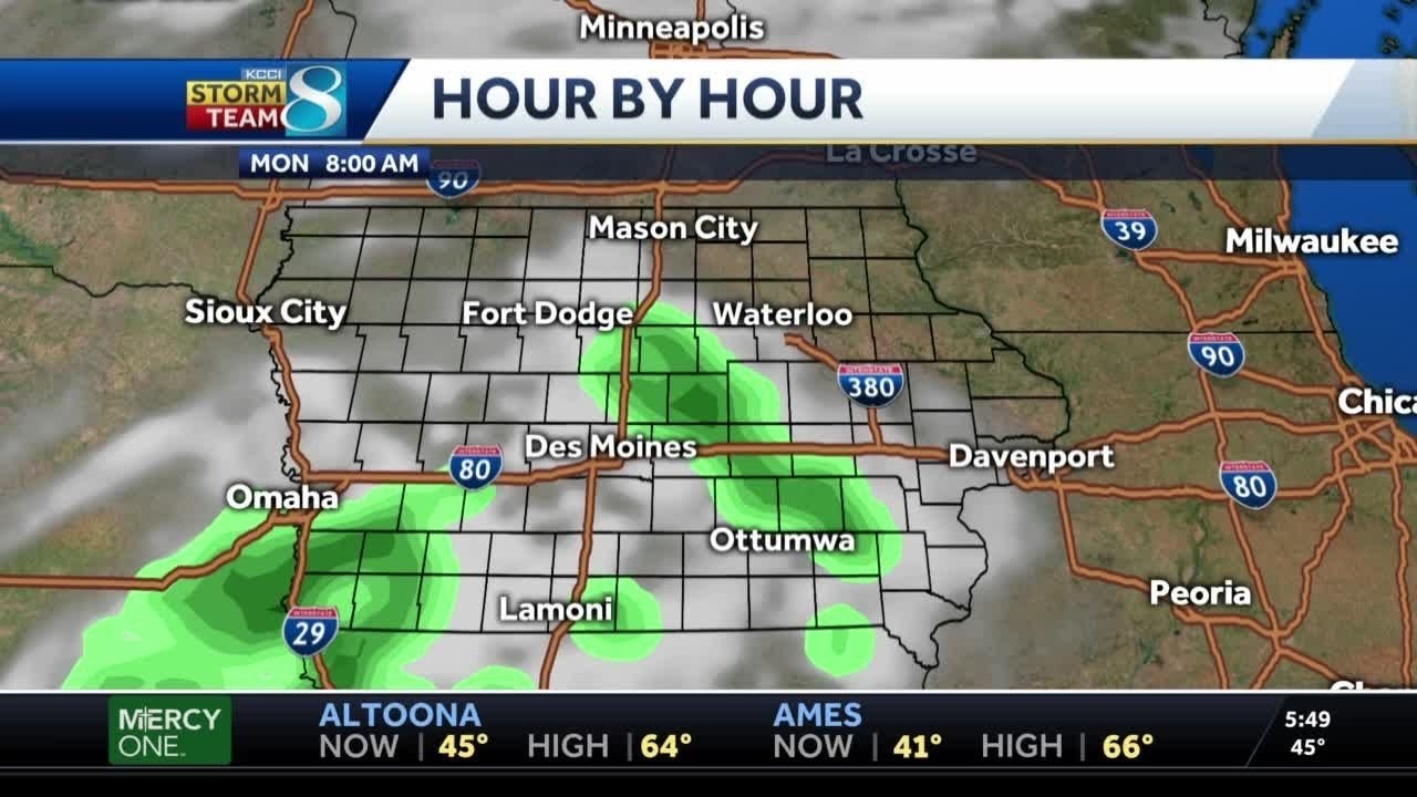 Rain chances for much of the state through the day - YouTube