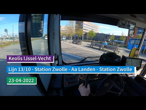 Keolis IJssel Vecht - Lijn 13/10 Zwolle Station - Aa Landen | Dutch Bus driver POV
