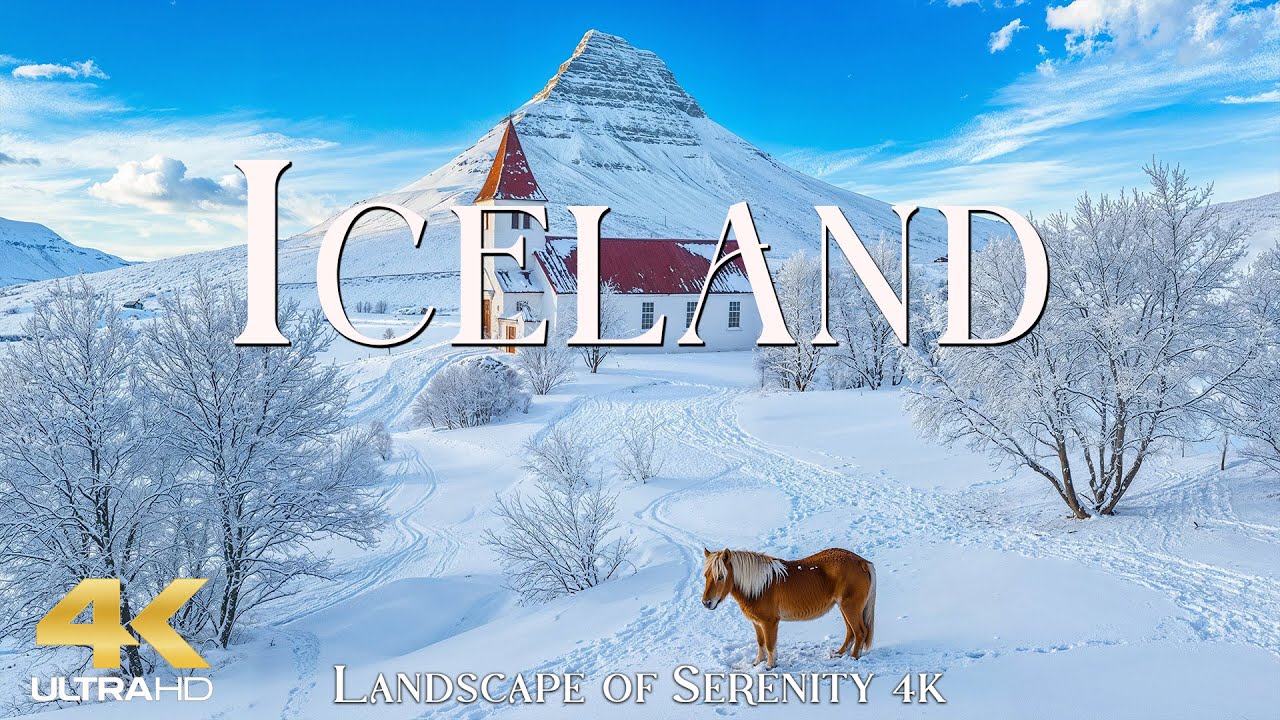 Winter in Iceland 4K ❄️ Winter Wonderland of Glaciers, Icy Rivers & Endless Arctic Silence