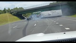 SUV TRAILER FLIP GARDEN STATE PARKWAY - NJ ... MID JULY 2017
