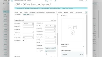 Dynamics 365 Business Central - How to create an assemble item and an assemble BOM