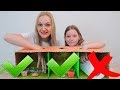 Alege ingredientul corect in Slime | Sofia vs mama