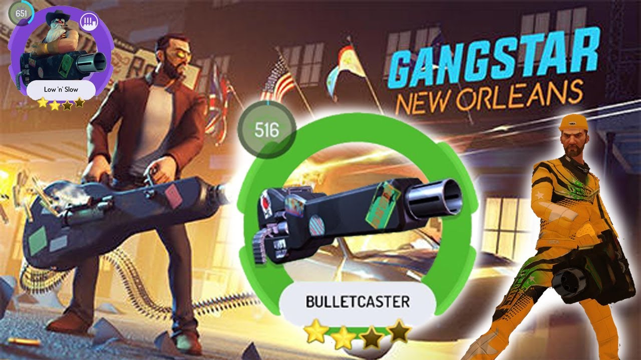 GANGSTAR NEW ORLEANS BULLETCASTER ( ULTIMATE WEAPON ) GAMEPLAY YouTube
