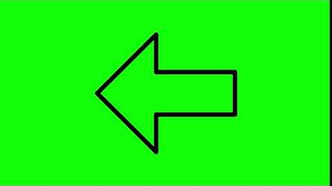 Animated Left Icon on Green Screen With Pop-up Sound