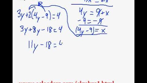 Systems of Equations - Solving by Substitution. EASY!!! (pt. 6)