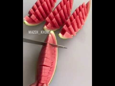 روش قاچ کردن هندوانه برای مهمانی