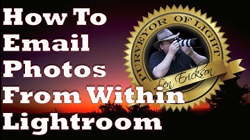 Email your photos from within Lightroom! Without Exporting!