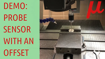 myCNC demo. Probing and probe sensor offset