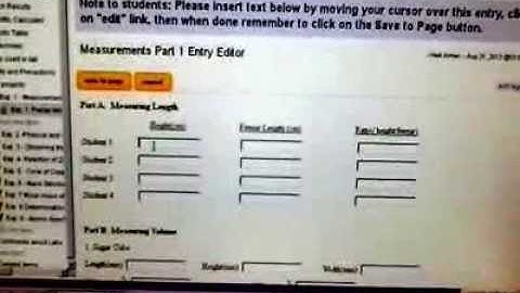 How to edit data tables on Lab Archives