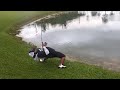 BIG BASS Chokes on Fish! Sneaking in Golf Course for Big Bass