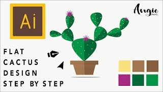 Beyond Simplicity | How to create a flat cactus design for beginners!