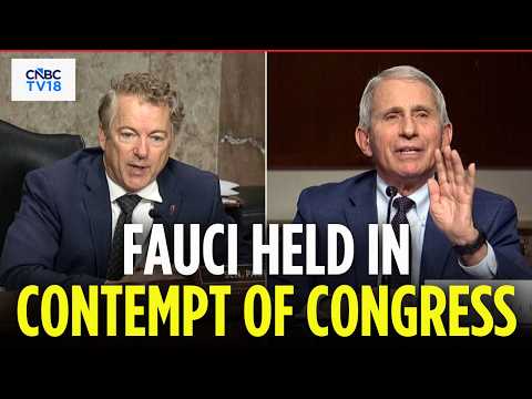BREAKING: DR. FAUCI HELD IN CONTEMPT OF CONGRESS by Rand Paul's Committee, 8-5 VOTE | N18G