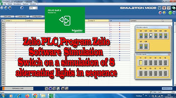 Zelio PLC_Program Zelio Software Switch on a simulation of 8 alternating lights in sequence
