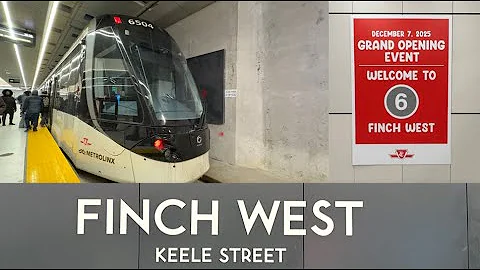 My First Short Turn on Grand Opening Day TTC Line 6 Finch West LRT North York (Toronto) Dec 7, 2025