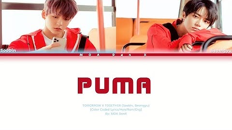 ‘PUMA’ by TXT All Soobin & Beomgyu Lines Color Coded Lyrics