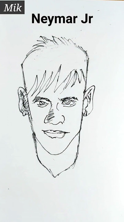 Neymar jr || How To Draw Neymar jr || Face Drawing Tutorial #neymar