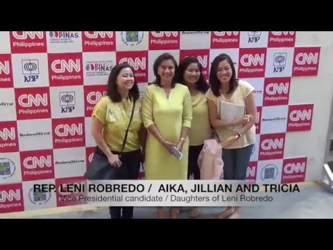Pilipinas Debates arrival of VP candidates in UST