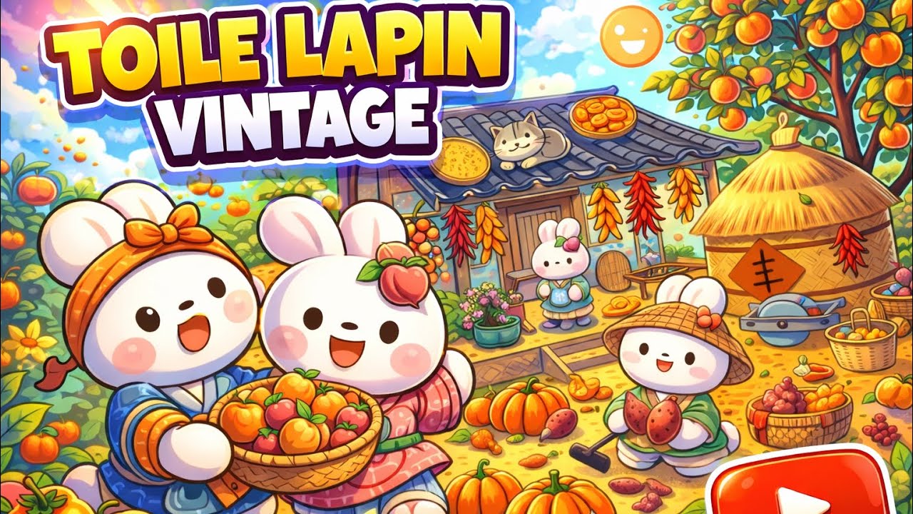 Démarrage toile lapin vintage 