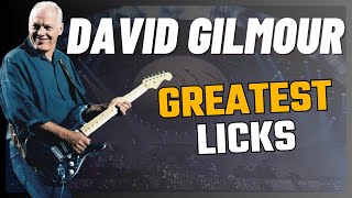 10 GREATEST David Gilmour Guitar Licks (With Tabs)