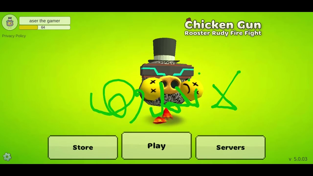 يا تري هاتتحظر اللعبة او لا أعمل لايك #chickengun 
