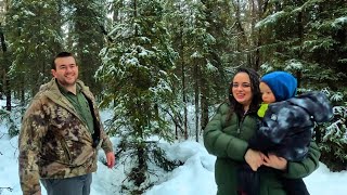 Off-Grid Christmas Magic: Cutting Down a Tree in the Alaskan Wilderness