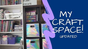 Craft Room Tour! | Updated | Happy Planner Sticker Storage