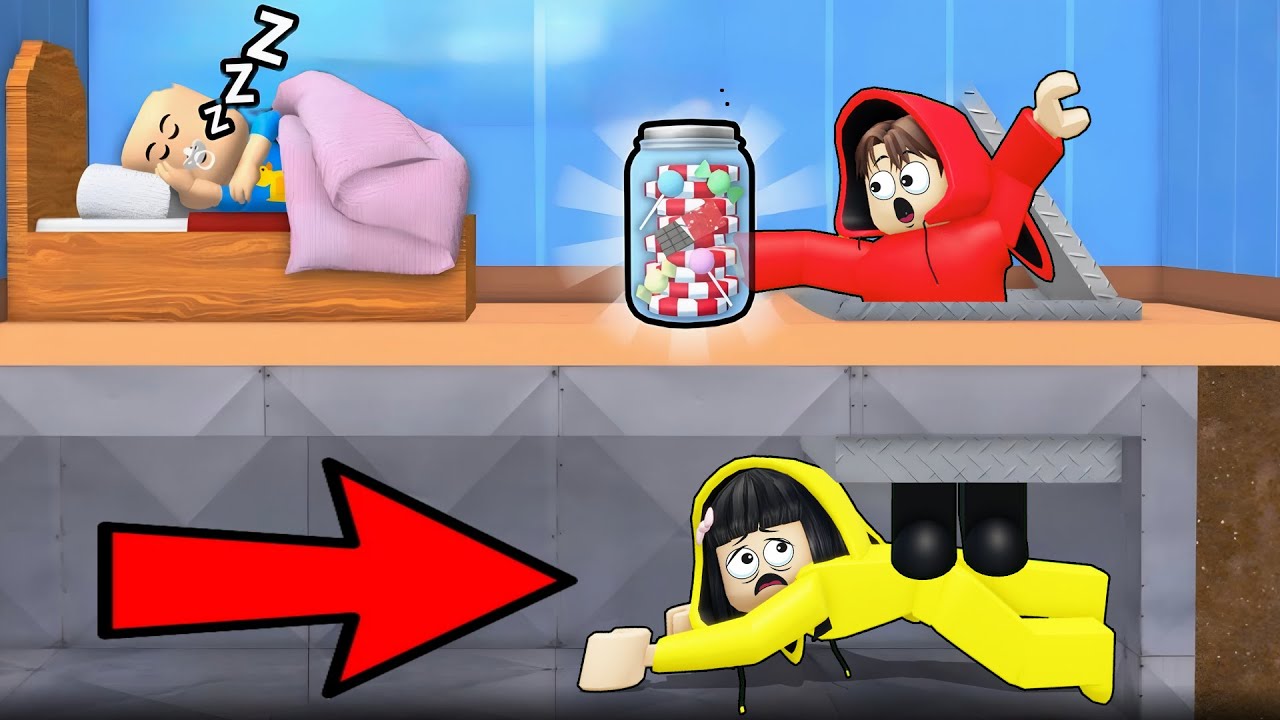 Yuta, Mio Dan Baby Celine Ambil Permen Dari Bayi Tanpa Ketahuan || ROBLOX