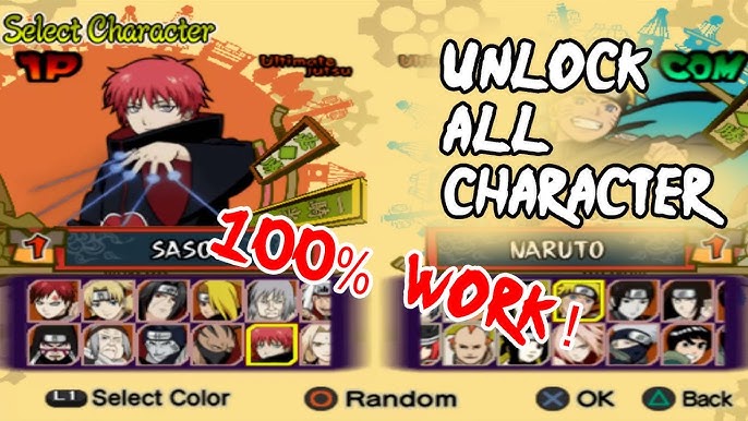 Naruto Shippūden: Ultimate Ninja 5 - All Characters 100% Unlocked