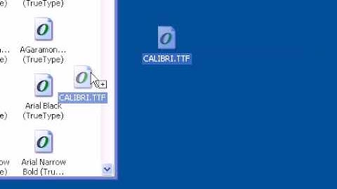 Installing new Fonts in Windows XP