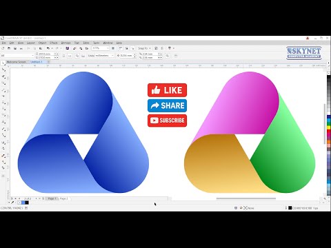 Ribbon Triangle LogoDesign in CorelDRAW | Professional Shape Logo Tutorial