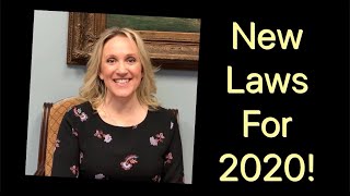 New Laws in Effect in 2020