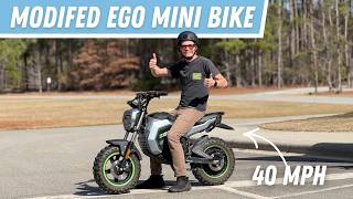 I Modified My $2,000 EGO POWER+ Mini Bike To Go Over 40 MPH! Full Review