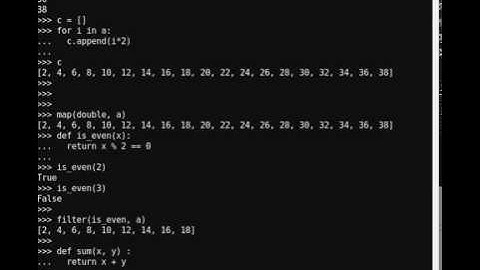 Python Tips - map, reduce, filter, list comprehensions