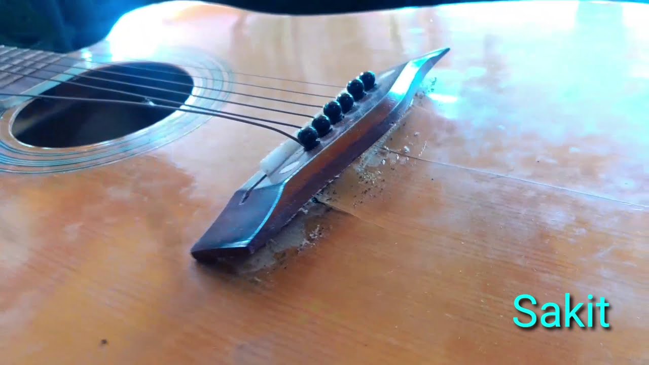 Penyakit Kronis Pada Gitar |Bridge Gitar Ngangkat.|BROKEN GUITAR.