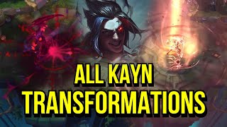 All Kayn Tranformation Animations | All Skins | League of Legends
