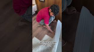 laminate wooden flooring installation MMINTERIORS #mminteriors #interiordesign #woodenflooring #home