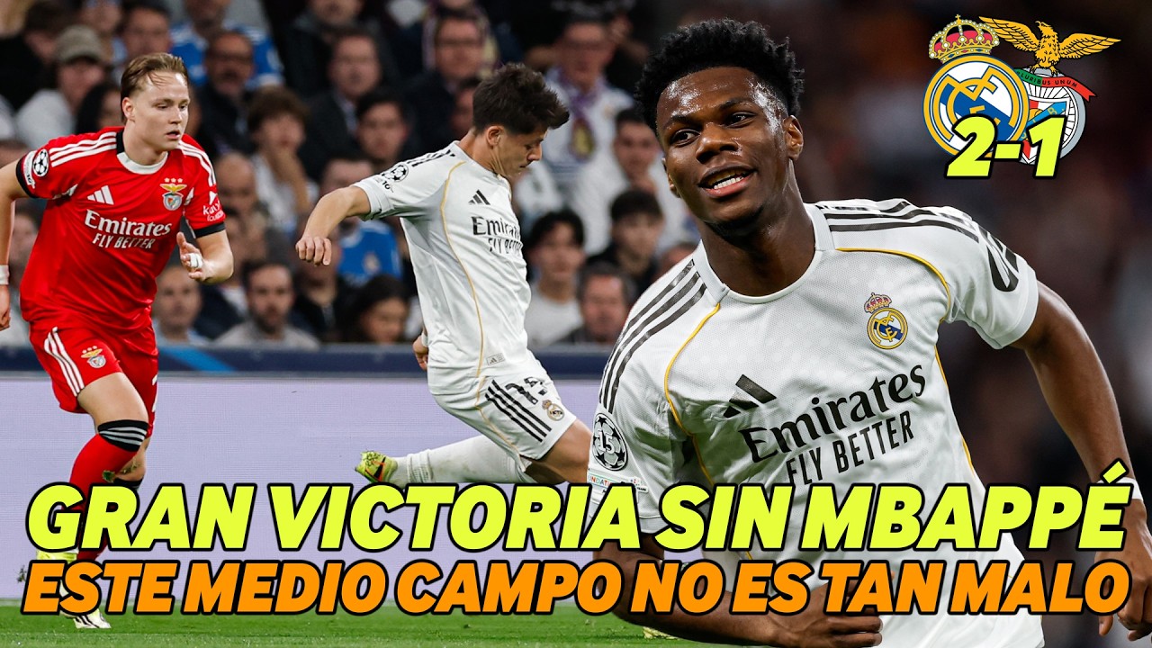 Valverde y Tchouameni con un 9 NO SON TAN MALOS-Real Madrid vs Benfica 2-1