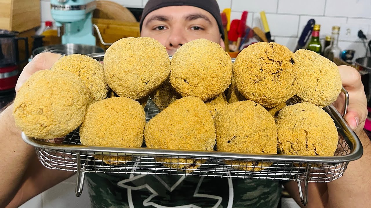 BOLINHO JAPONÊS DE CARNE O FAMOSO BOLINHO AREIA | CROCANTE E SEQUINHO