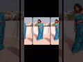 Printed saree ko kaise style kare | with hairstyle #shorts