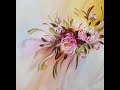 Painting Peonies in Acrylic, Flower Painting Demo, Pfingstrosen malen in Acryl, Blumenmalerei, V353