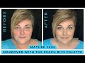 MATURE SKIN Makeup Tips Using the NEW Farmasi Peach Bite Palette #matureskintips #peachbitepalette